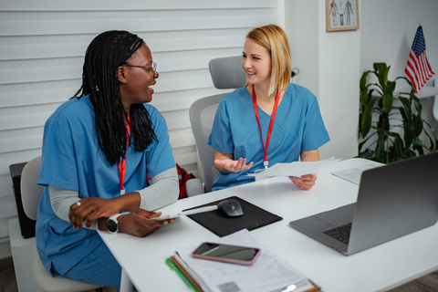 Calm staff with patient after FMC HUB