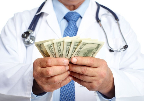 Provider holding cash
